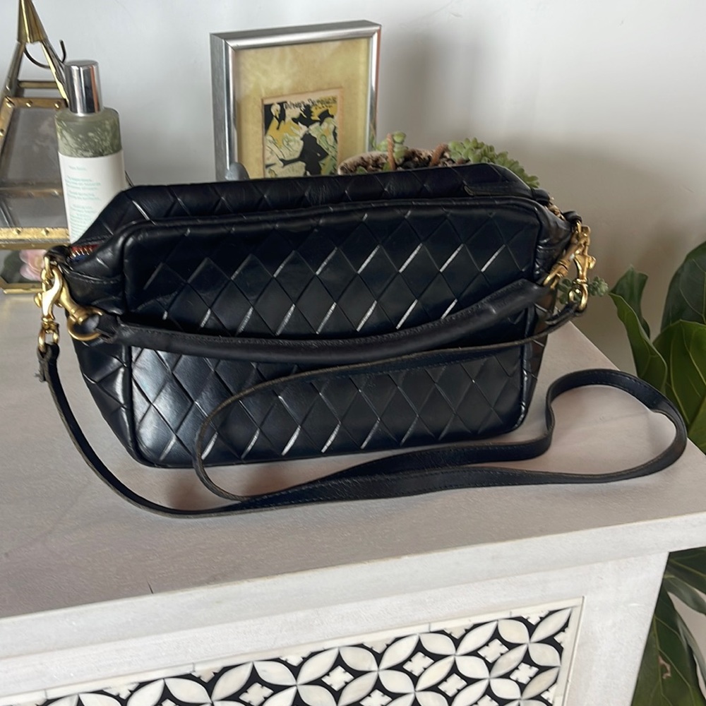 CLARE V black Diamond midi. Comes with two straps. GUC